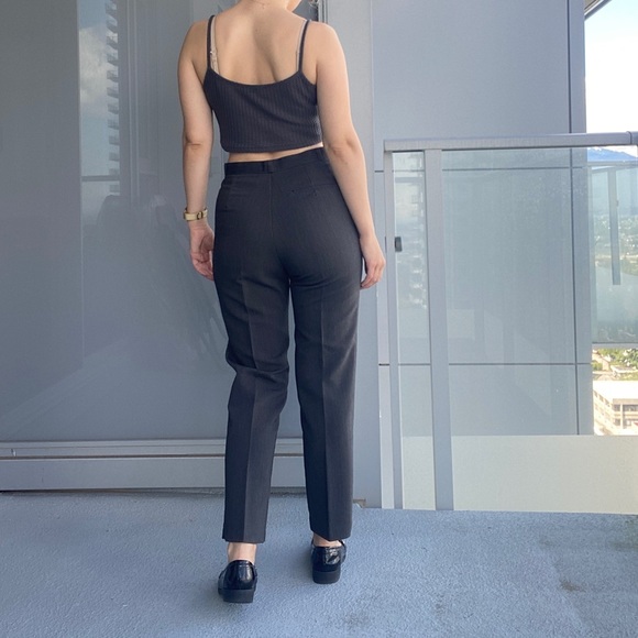 Vintage Grey High Waisted Pants - Picture 4 of 14